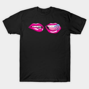 Female Lips Pattern T-Shirt